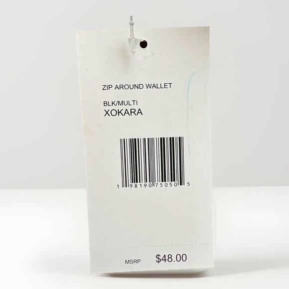 NWT BETSEY JOHNSON BLK Faux LTR Rainbow Gummy Bear Zip Wallet Wristlet XOKARA - Picture 10 of 13